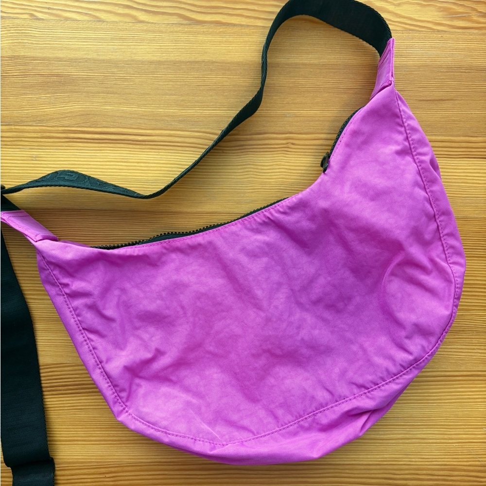 Baggu Extra Pink Medium Crescent Crossbody Bag